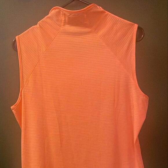 Puma Sleeveless Orange Golf Top - Lightweight & Breathable - Picture 4 of 5